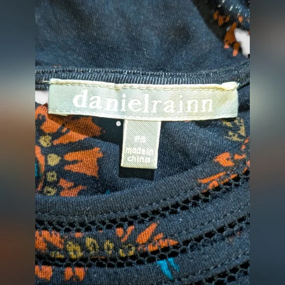 ​🌼 Daniel Rainn Floral Print Knit Tunic Top (PS) Boho Floral Petite💙 - Picture 5 of 8